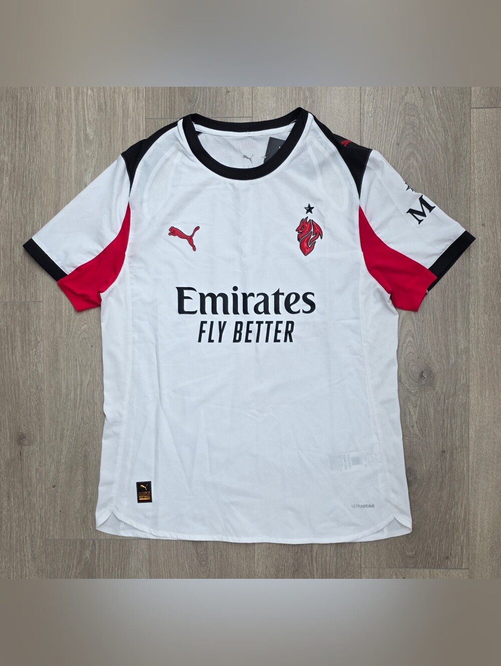 PUMA AC Milan 2025/26 Authentic Away Jersey 779970 02 Mens Size XL NWT MSRP $150